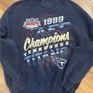 Abercrombie Tennessee Titans Navy Blue Sweatshirt- Sz S